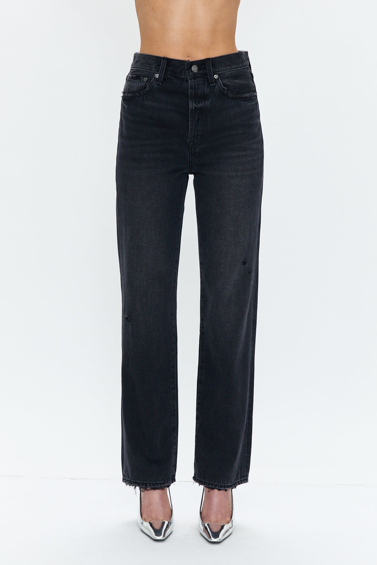 Cassie Super High Rise Straight - Pepper Vintage
            
              Sale